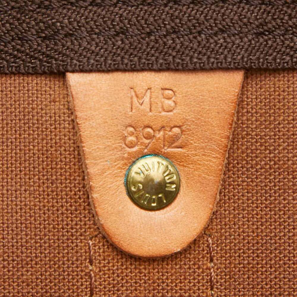 LOUIS VUITTON Brown Monogram Leather Keepall 45 Boston Bag - Picture 11 of 11
